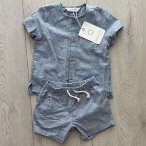 Mayoral Blue Striped Kids Matching Set